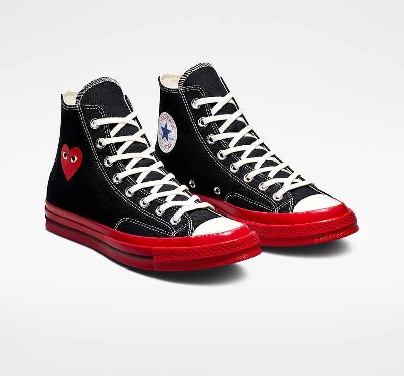 Black high top converse comme des garcons online